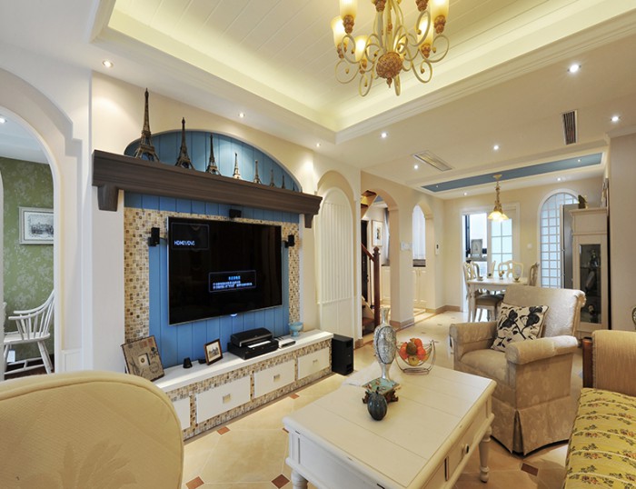 煙臺裝修效果圖—自然優雅的地中海風格